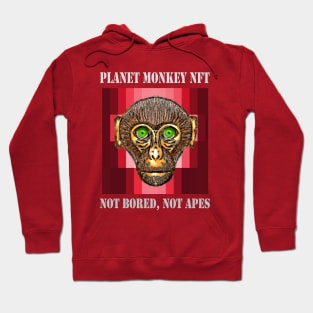 Planet Monkey Cute Animals Not Bored Apes Hoodie